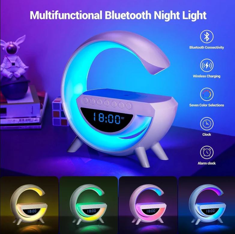 πΆ G Shape Wireless Bluetooth Speaker with LED Night Light & Fast Charging πβ¨