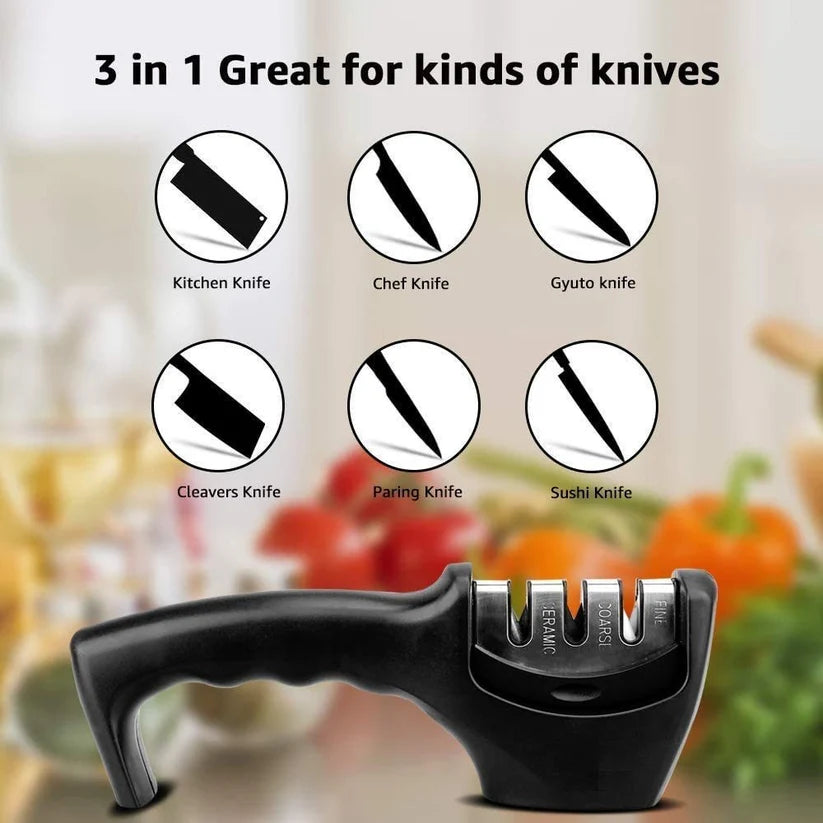 šŖ Premium Knife Sharpener with Anti-Skid Design š”