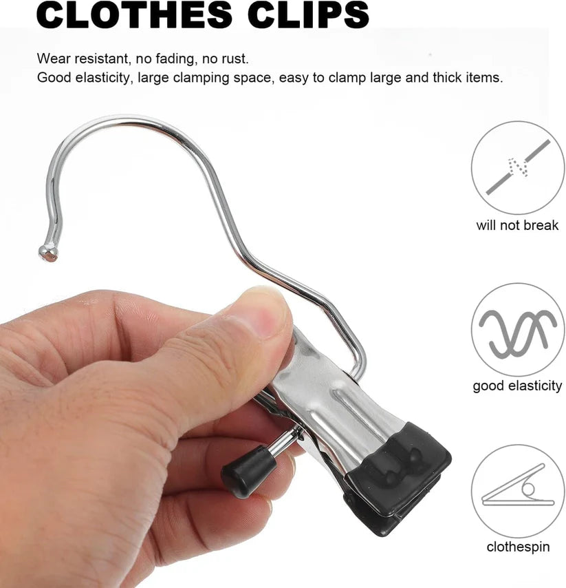 Multipurpose Metal Hanging Clips with Hooks – Versatile & Durable