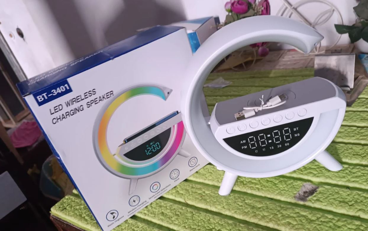 πΆ G Shape Wireless Bluetooth Speaker with LED Night Light & Fast Charging πβ¨