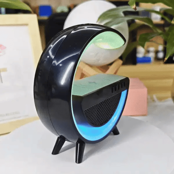 πΆ G Shape Wireless Bluetooth Speaker with LED Night Light & Fast Charging πβ¨