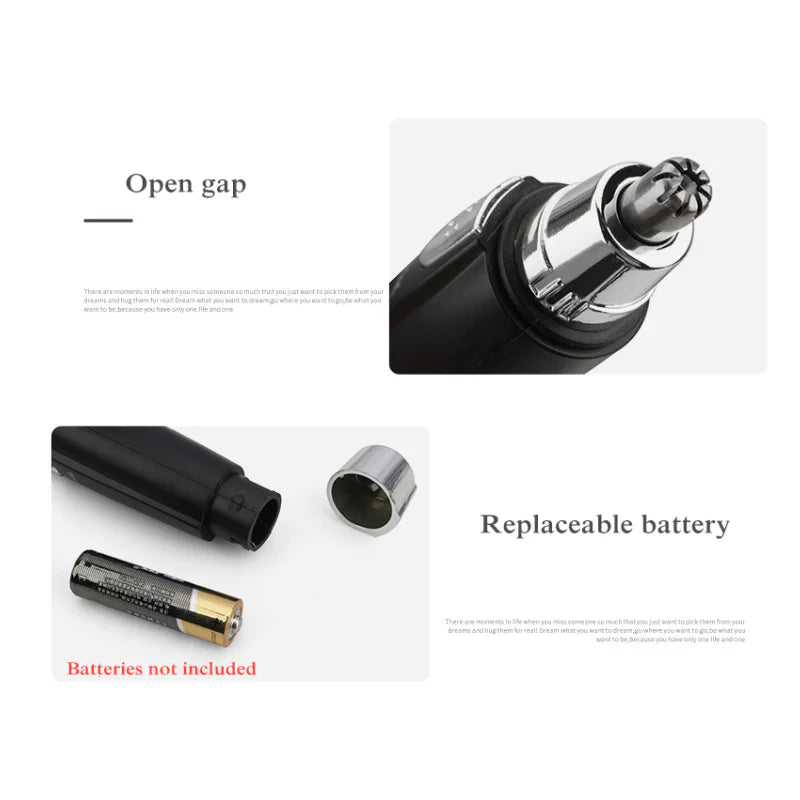 Precision Ear & Nose Hair Trimmer ā Safe, Painless & Travel-Friendly