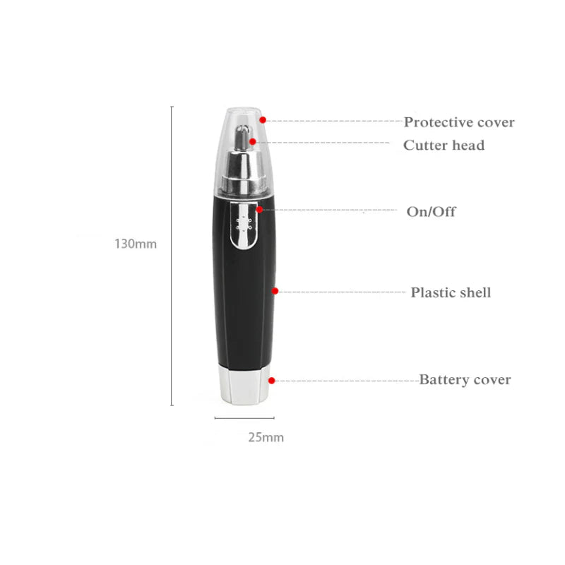 Precision Ear & Nose Hair Trimmer ā Safe, Painless & Travel-Friendly