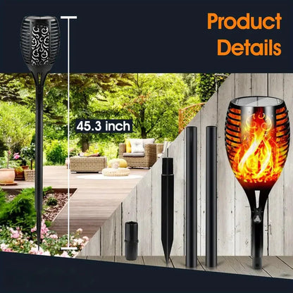 Solar Flame Lights – Realistic Flickering Flames for Outdoor Ambiance