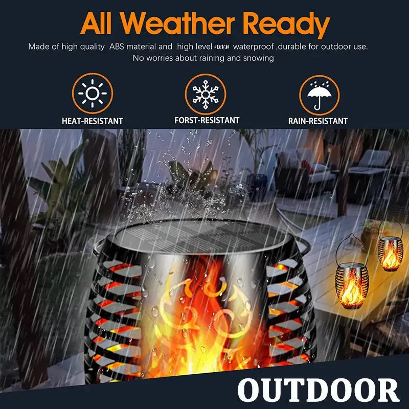 Solar Flame Lights – Realistic Flickering Flames for Outdoor Ambiance