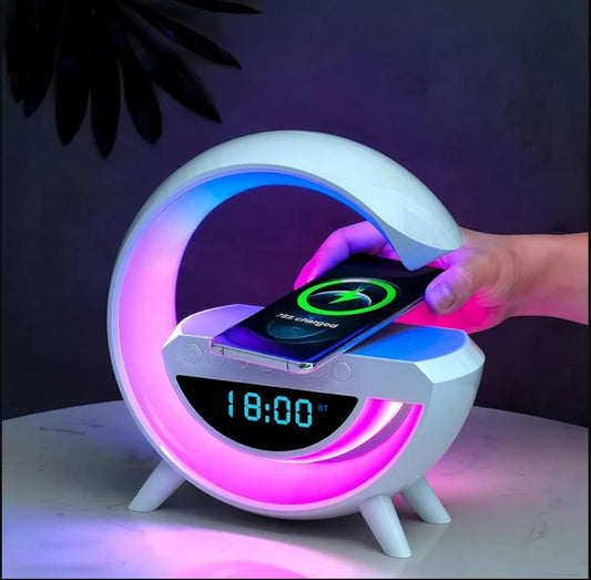 🎶 G Shape Wireless Bluetooth Speaker with LED Night Light & Fast Charging 🔋✨