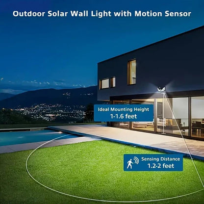 100 LED Triangle Solar Light – Super Bright, Motion Sensor, Waterproof Outdoor Lamp with 1800mAh Battery
